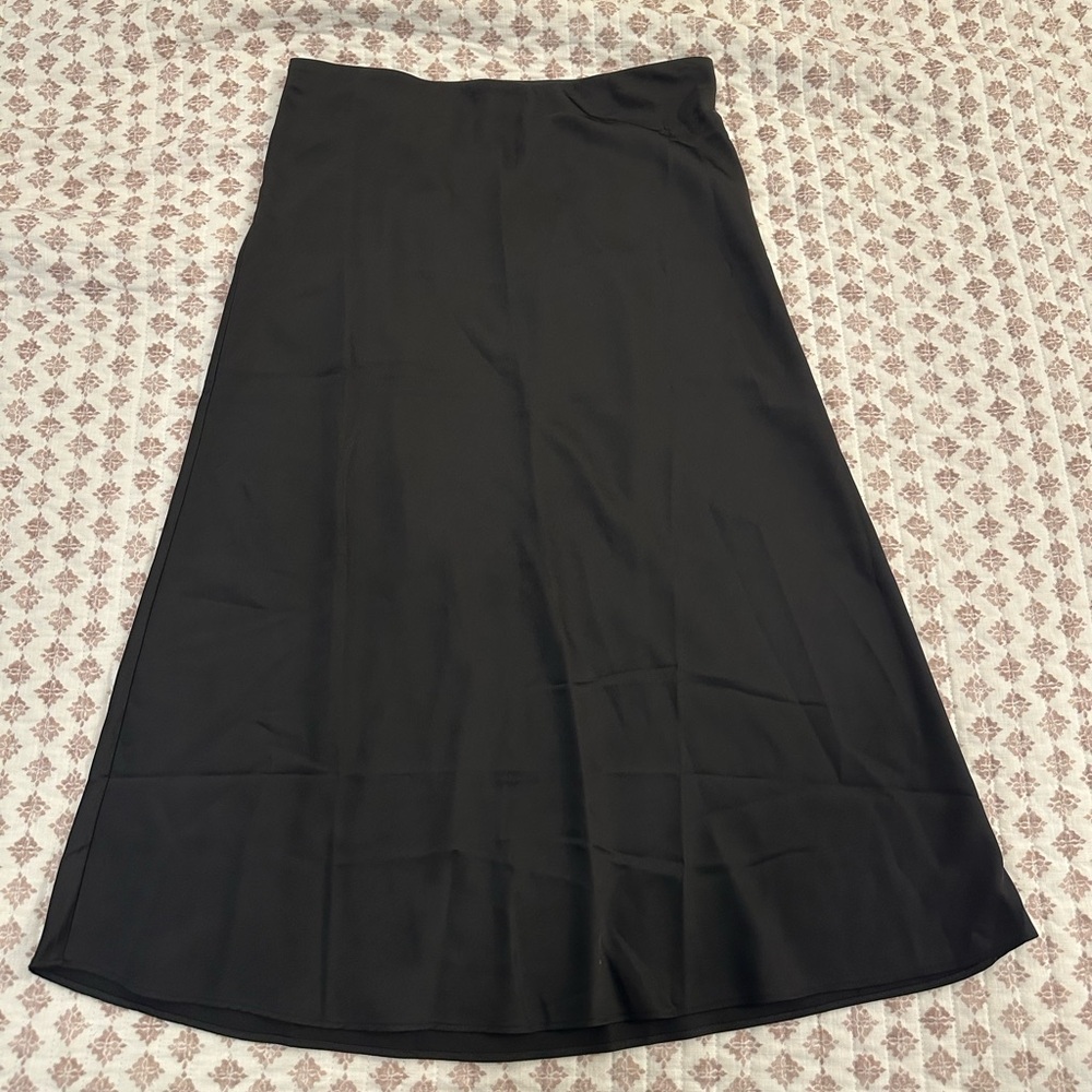 J. Crew Gwyneth Slip Skirt in Black